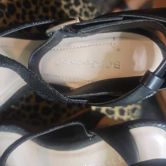 BCBG Wedge Cork heels snakeskin sandals - BG-Rizza - Picture 6 of 6